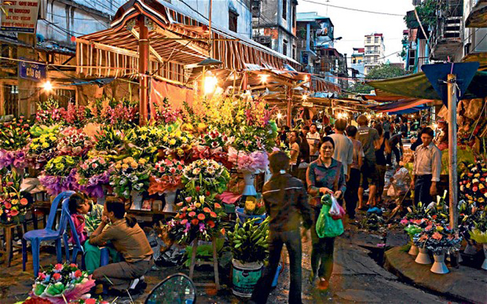 Ханой, рынок цветов