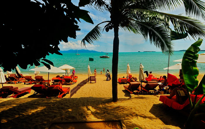 Пляж отеля Бандара
