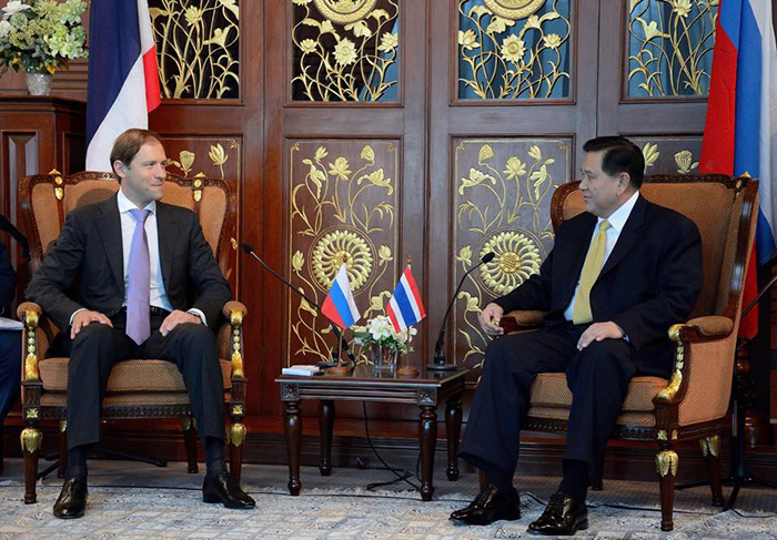 Встреча министра промышленности дениса Мантурова с вице премьер-министром Тайланда Танасаком Патимпрагоном
