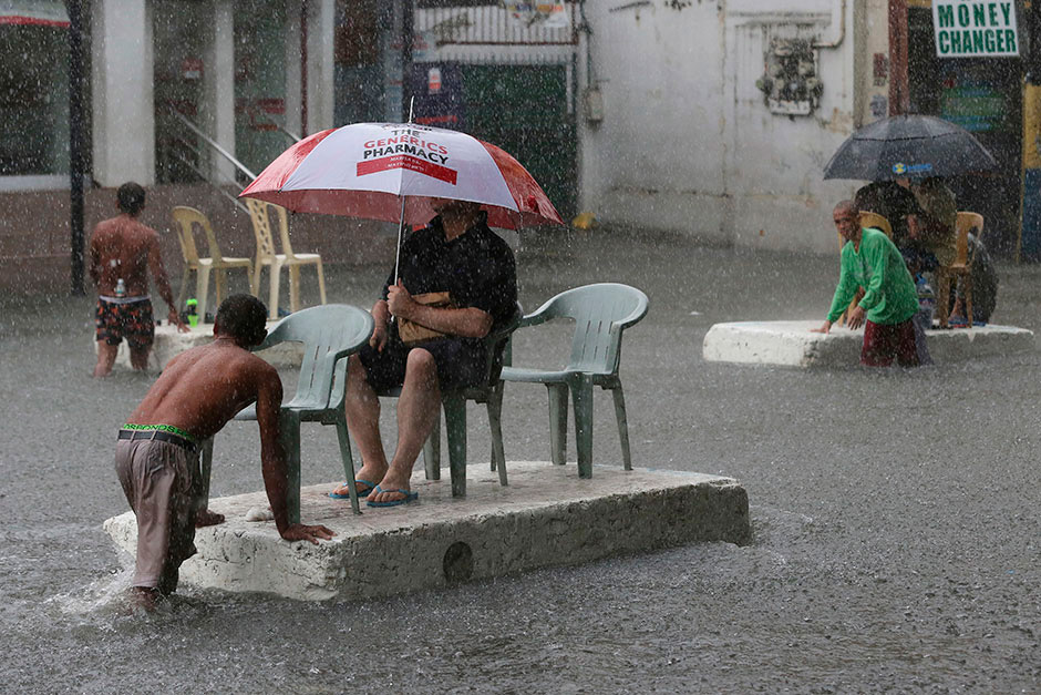 Сильные муссонные ливни на Филиппинах, как последствия супертайфуна 