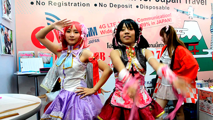 Стенд Японии на международной ярмарке путешествий в Тайланде в 2015