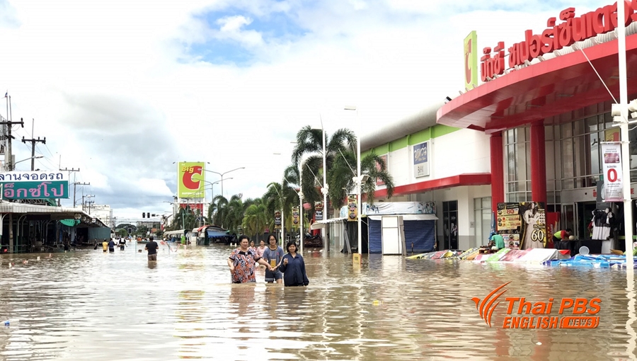 Наводнение в Сакхон Накхон, 29 июля 2017. Фото Thai PBS