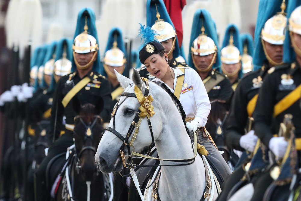 Репетиция торжественного шествия Церемоний королевской кремации проходила 22 октября во второй половине дня в Санам Луанге. Фото Voravit Pumpuang