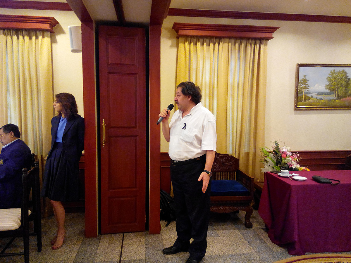 Г-н Евгений Беленький на мероприятии в Посольстве России в Таиланде. Фото Новости Таиланда