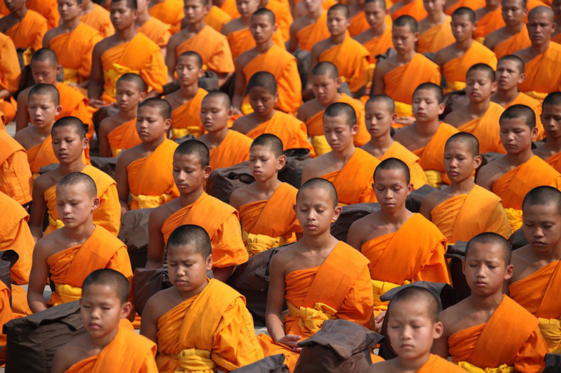 Хотя бы один день в своей жизни, каждый тайский мужчина был буддийским монахом. Фото Asia Exchange 