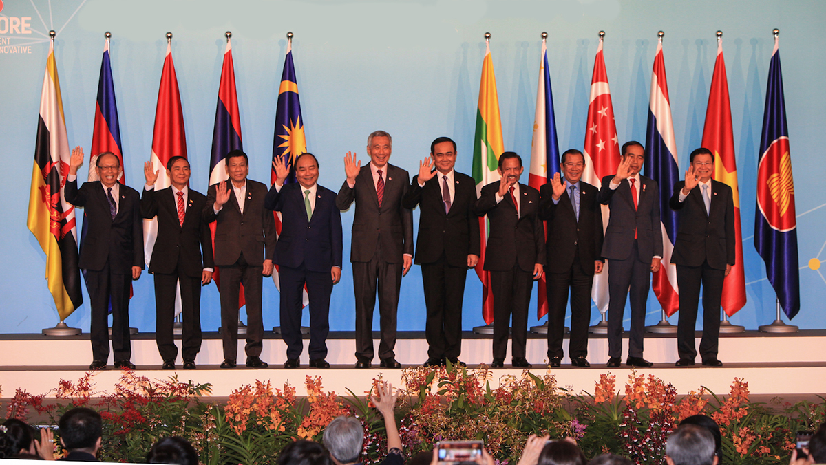 Встреча на высшем уровне на 32-м саммите АСЕАН в 2018 году. Фото Nikkei Asian Review.
