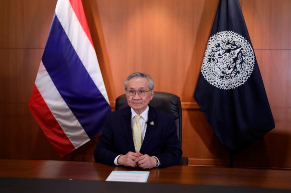 Его Превосходительство Министр иностранных дел Таиланда г-н Дон Прамудвинай на телеконференции Форума ООН. Фото МИД Таиланда