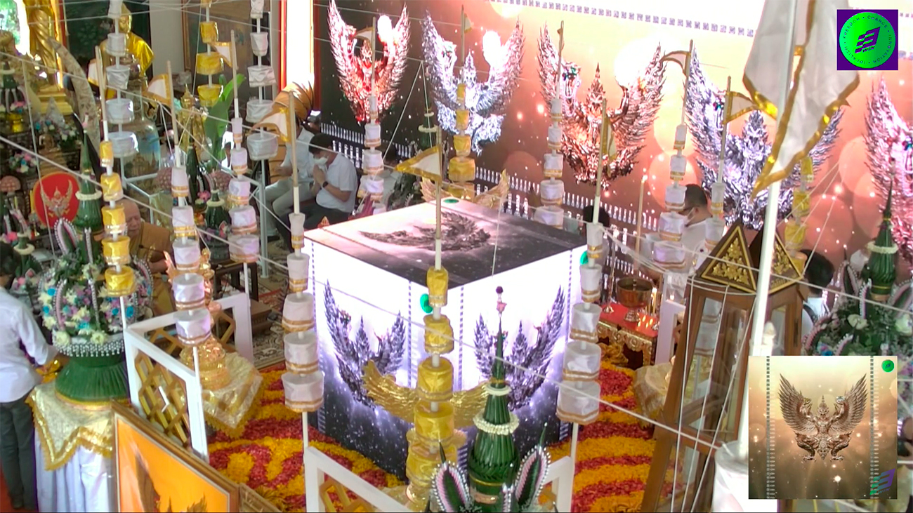 Ритуалы освящения священных амулетов NFT в бангкокском храме. Фрагмент видео You Tube WWIN Group