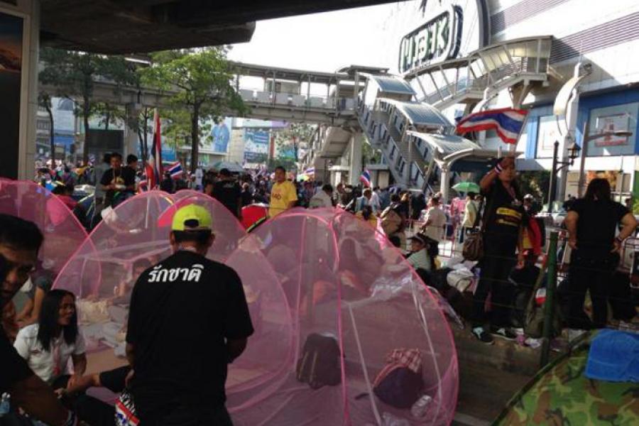 В Бангкоке массовая акция протеста началась на 13 часов раньше