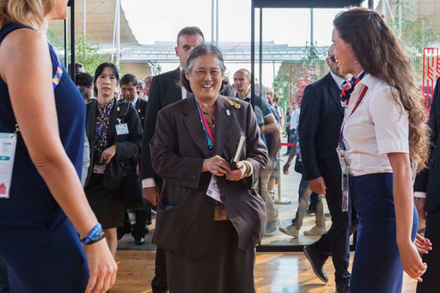 Принцесса Тайланда Маха Чакри Сириндорн посетила павильон России на Экспо 2015 в Милане