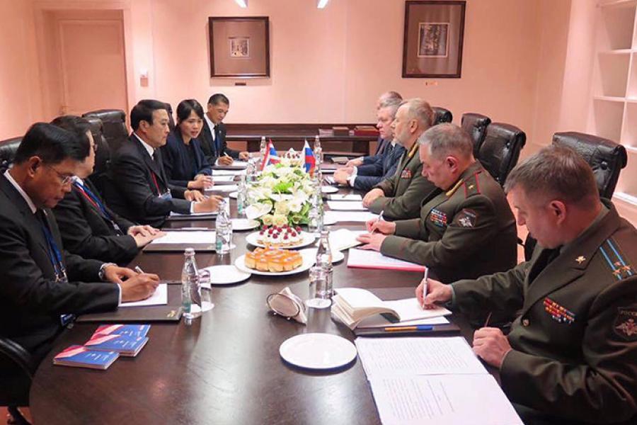 Встреча руководителей военных ведомств России и Тайланда в Москве, апрель 2017