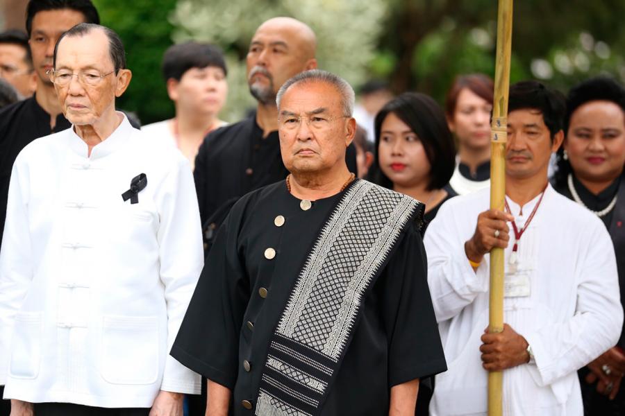 Губернатор провинции Чианг Рай на мемориальной церемонии в память о Её Величестве Шринагариндре. Фото NNT
