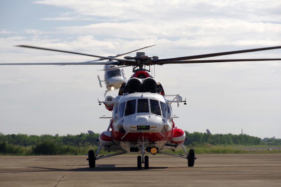 Демонстрация новейших российских вертолётов "Ансат" и Ми 171А2 на базе ВВС Таиланда в Утапао. Фото Посольства РФ в Таиланде
