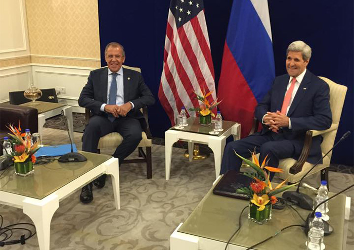 Переговоры Сергея Лаврова с Джоном Керри в Кула-Лумпур на саммите АСЕАН