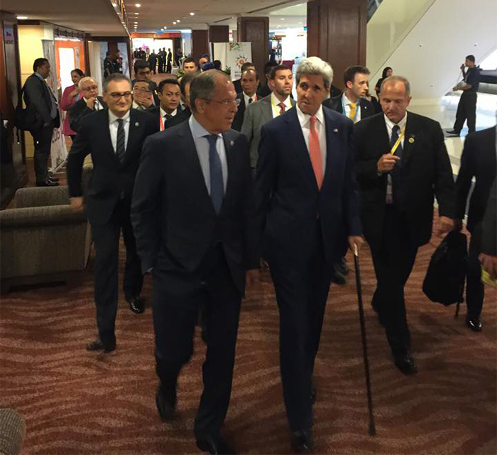 Переговоры Сергея Лаврова с Джоном Керри в Кула-Лумпур на саммите АСЕАН