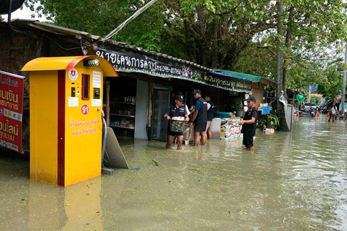 Наводнение на Ко Липе. 12 августа 2017. Фото Bangkok Post 