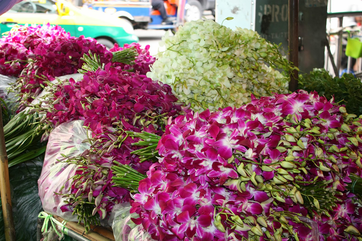 Пак Клонг Талад - рынок цветов