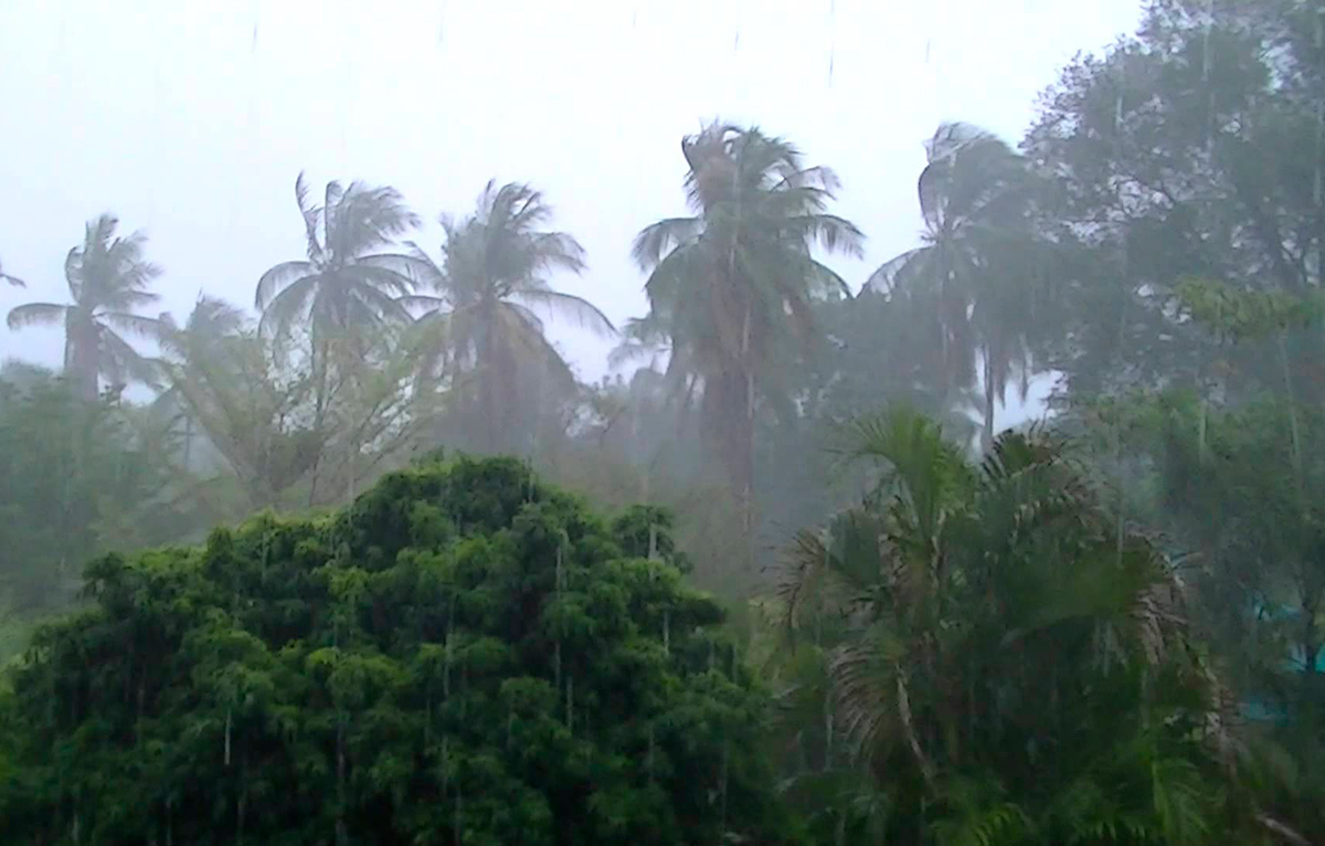 Тропический шторм в Таиланде. Фото в марте 2018