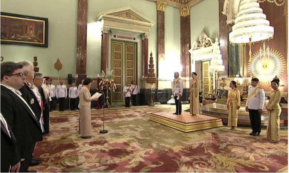 Аудиенция Его Величества Короля Таиланда Рамы X иностранным послам. Фото Посольства РФ в Таиланде