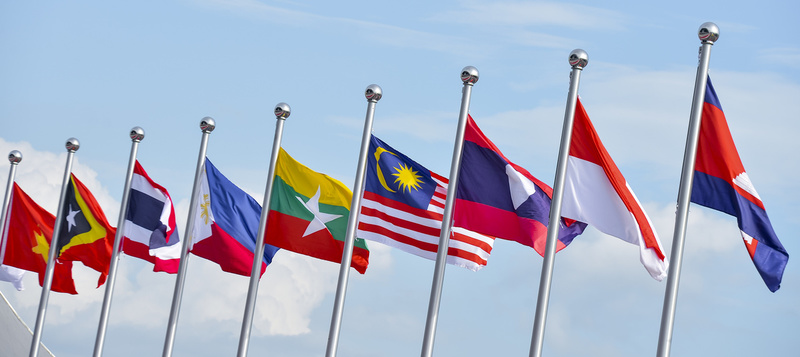 Флаги стран членов АСЕАН