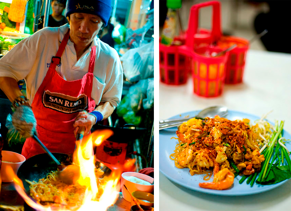 Уникальный рецепт традиционного Пад Тая в уличном кафе Phat Thai Fai Look