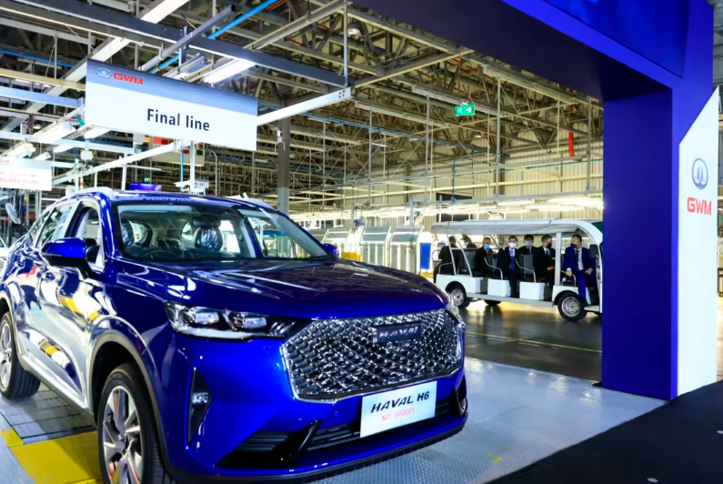 Great Wall приобрела автомобильный завод у General Motors в 2020 году и модернизирует его для производства гибридных и электрических автомобилей в Таиланде. Изображение Great Wall для Nikkei Asia
