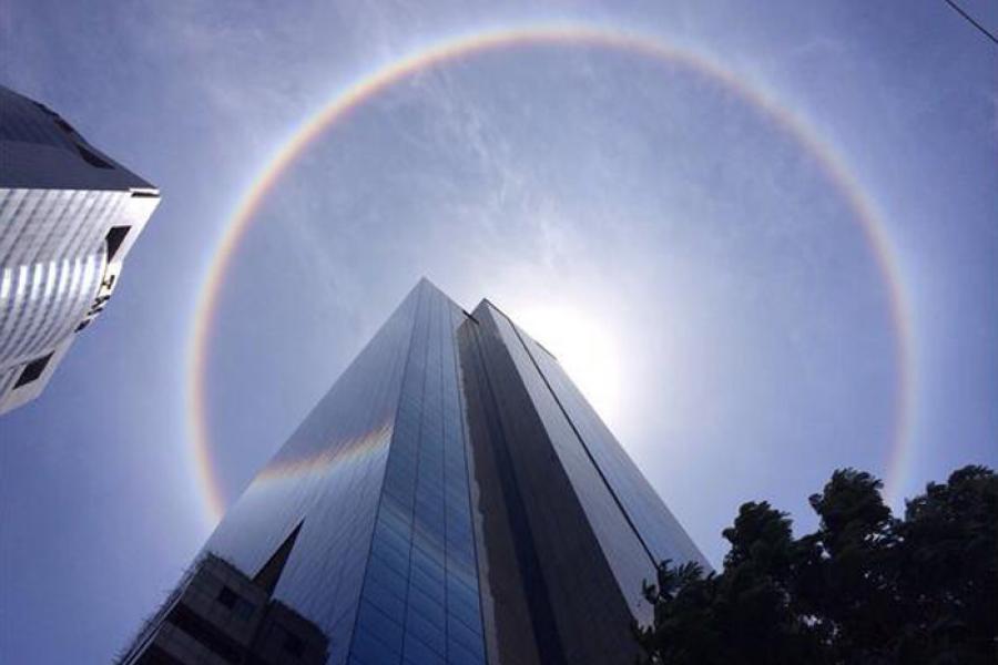 Уникальное оптическое явление на Солнце можно наблюдать сейчас в Бангкоке