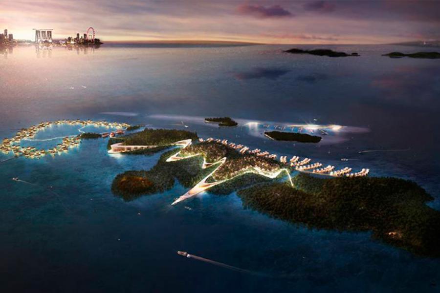 Funtasy Island крупнейший в мире эко курорт, расположенный на 6 индонезийских островах в 16 км от Сингапура