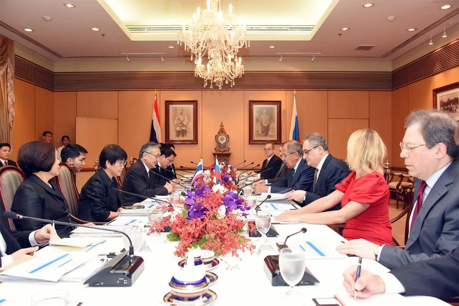 Встреча министров иностранных дел России и Таиланда. Фото МИД Таиланда
