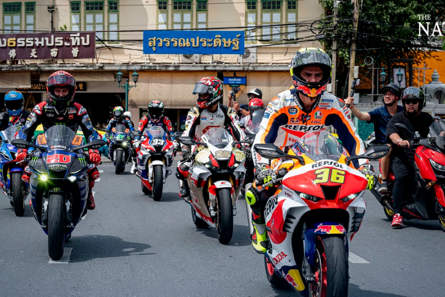 Звезды MotoGP в рекламном видео о Таиланде. Изображение The Nation